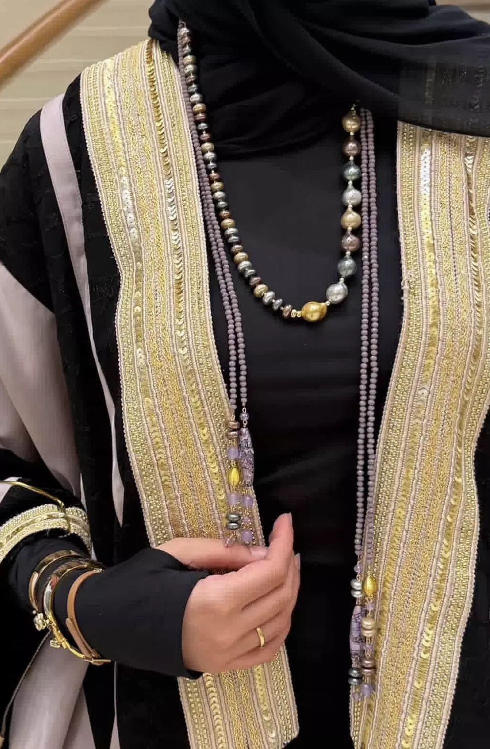 Purple Tie Necklace image