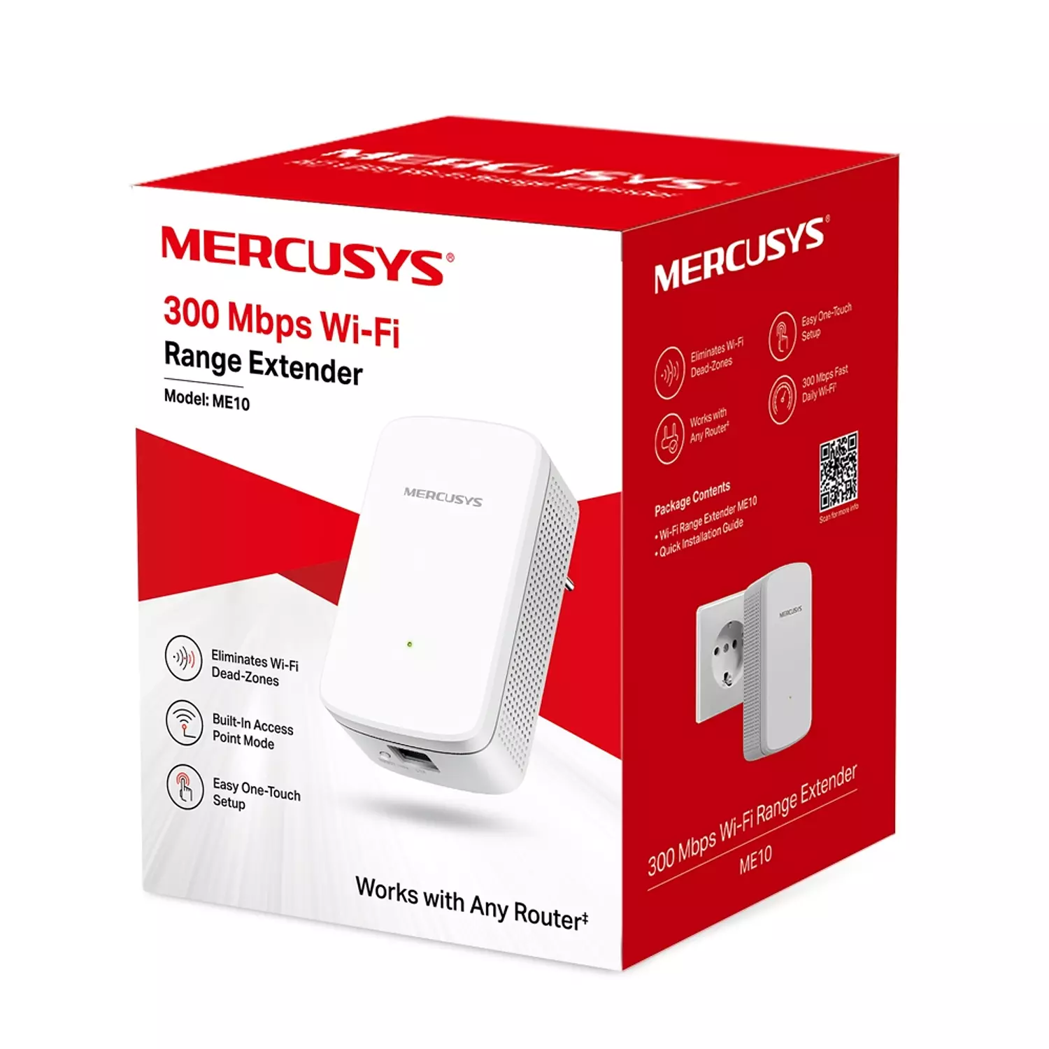 MERCUSYS ME10 300MBPS WIFI RANGE EXTENDER image