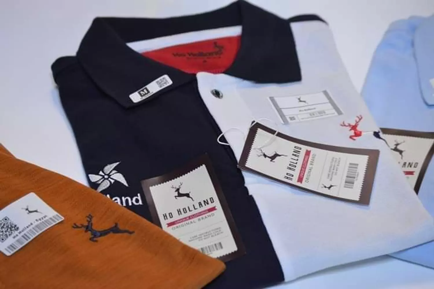 Polo T shirt -Dark Blue & White 1