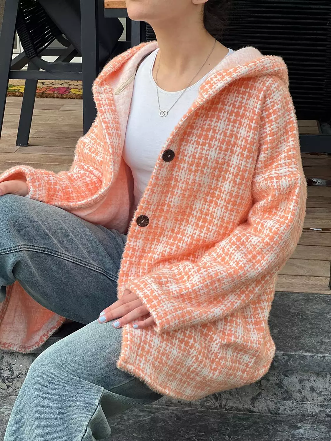 Wool orange jacket image