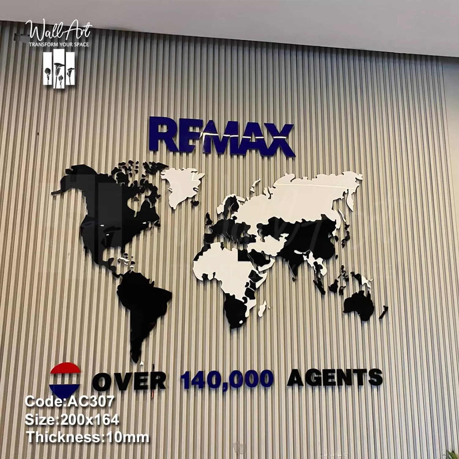 AC307c-Coloured Acrylic Map    13