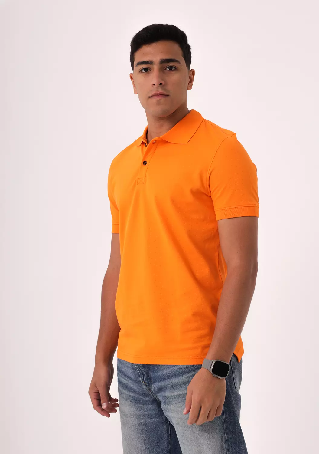 Bright Orange Polo Shirt 2