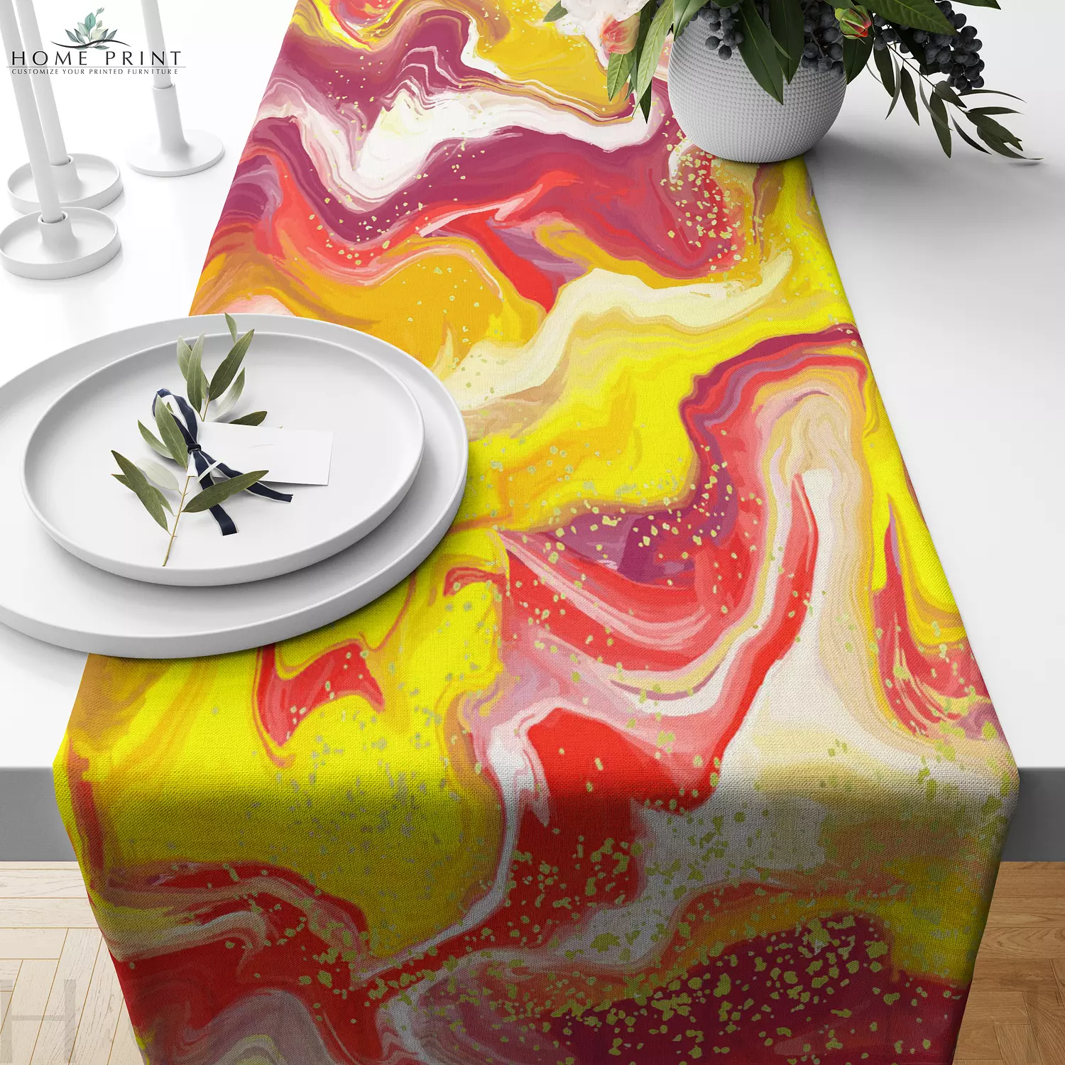 Marble Runner - Multi Colors Shape  image