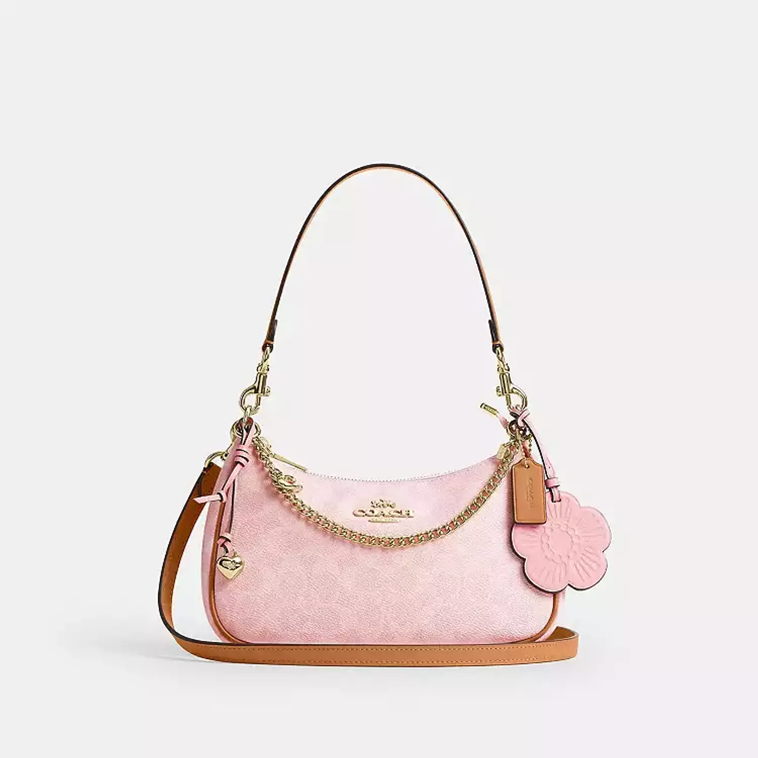 Teri Shoulder Bag In Signature Canvas With Charms image
