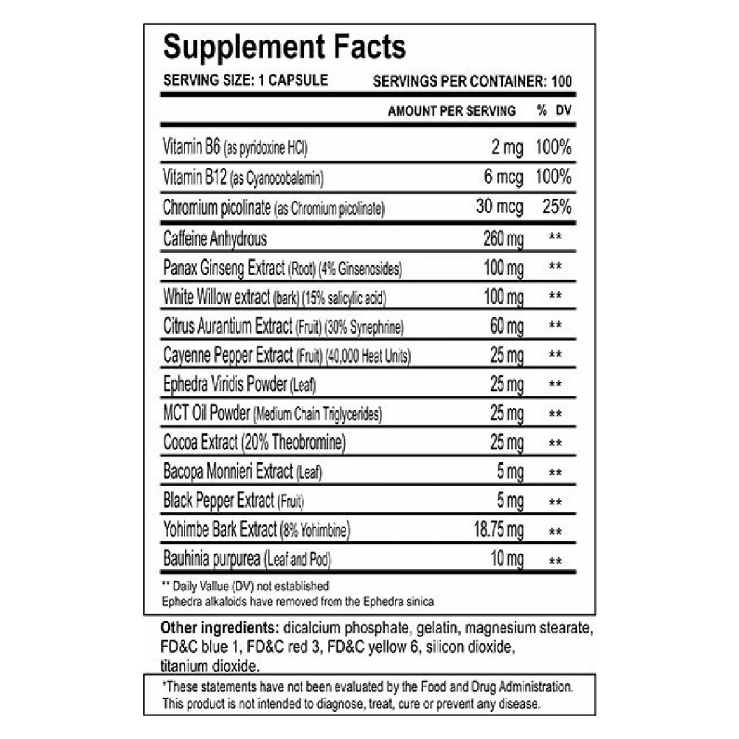 Cloma Pharma Methyldrene – High-Performance Thermogenic Supplement (100 Capsules) hover image