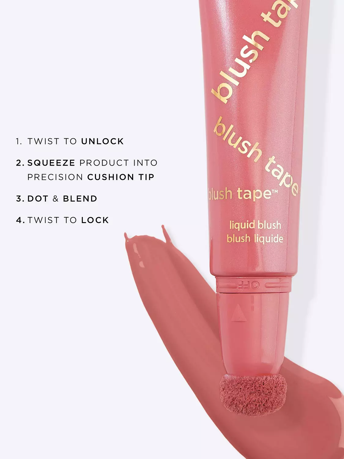 tarte travel-size blush tape™ satin liquid blush shade. Buffed Rose 2