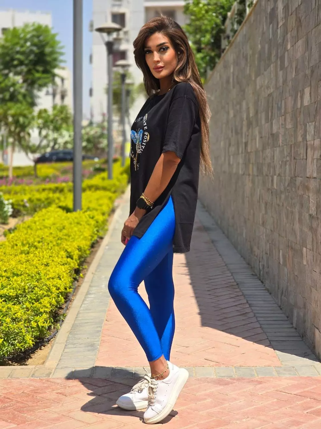 Plus Size Metallic leggings 23