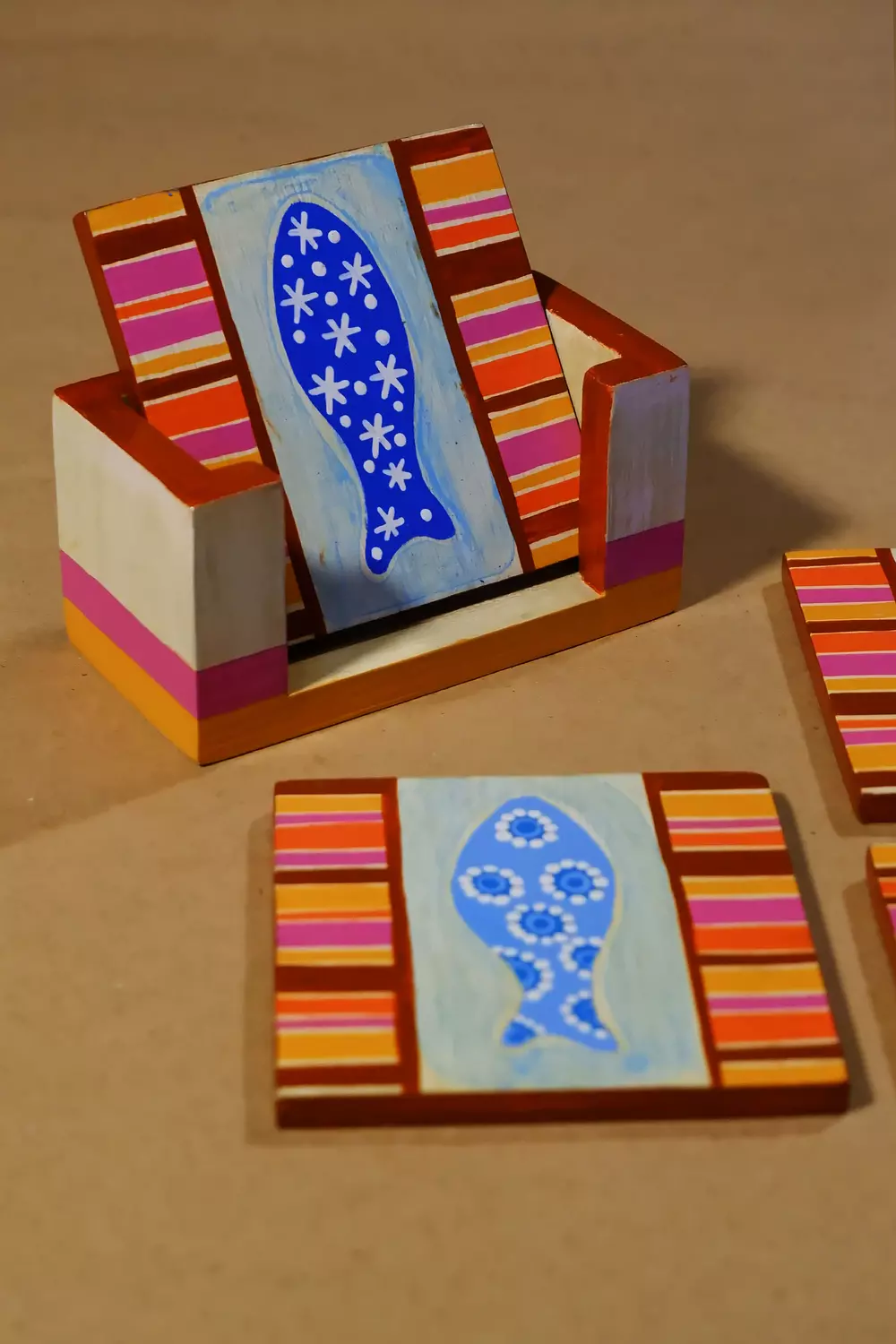 Fish red Coaster set  1