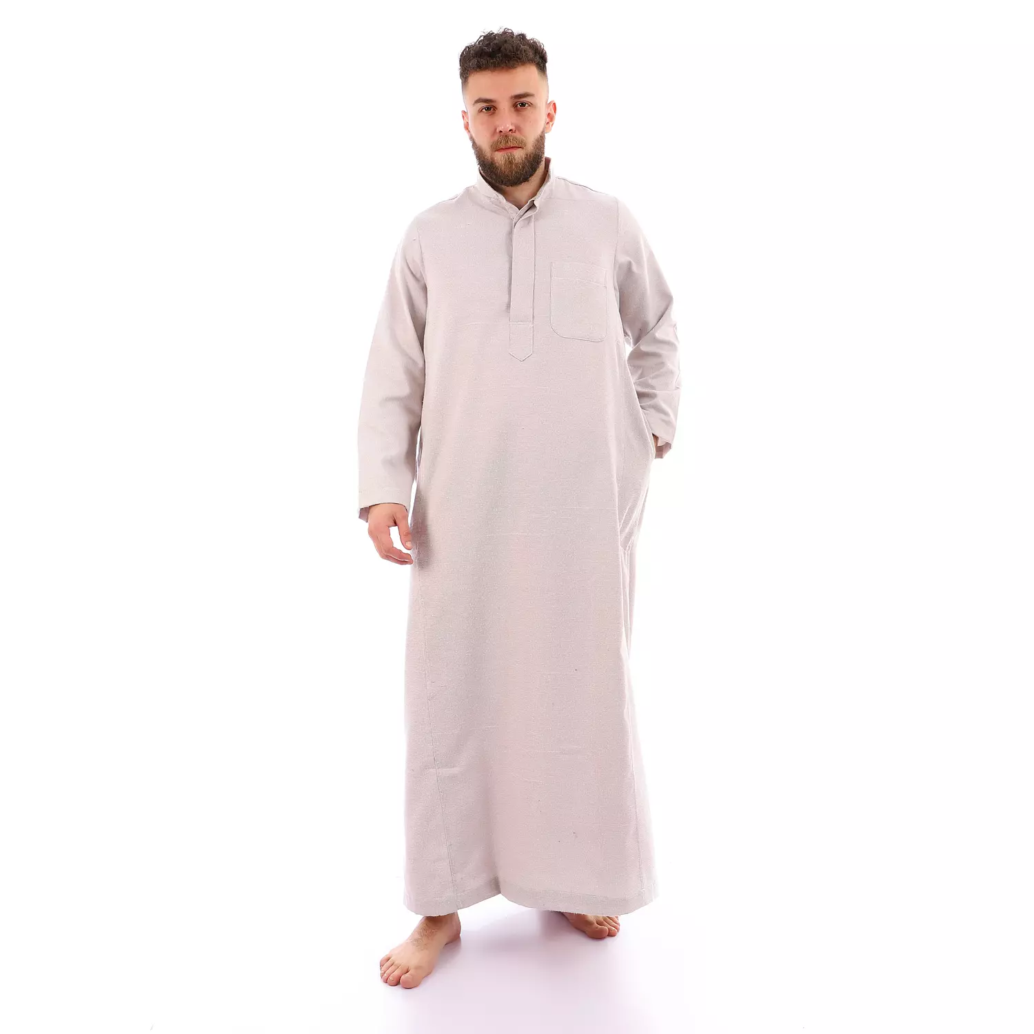 Shorto Men's Kastoor Galabeya  - 2348 - Light Beige image