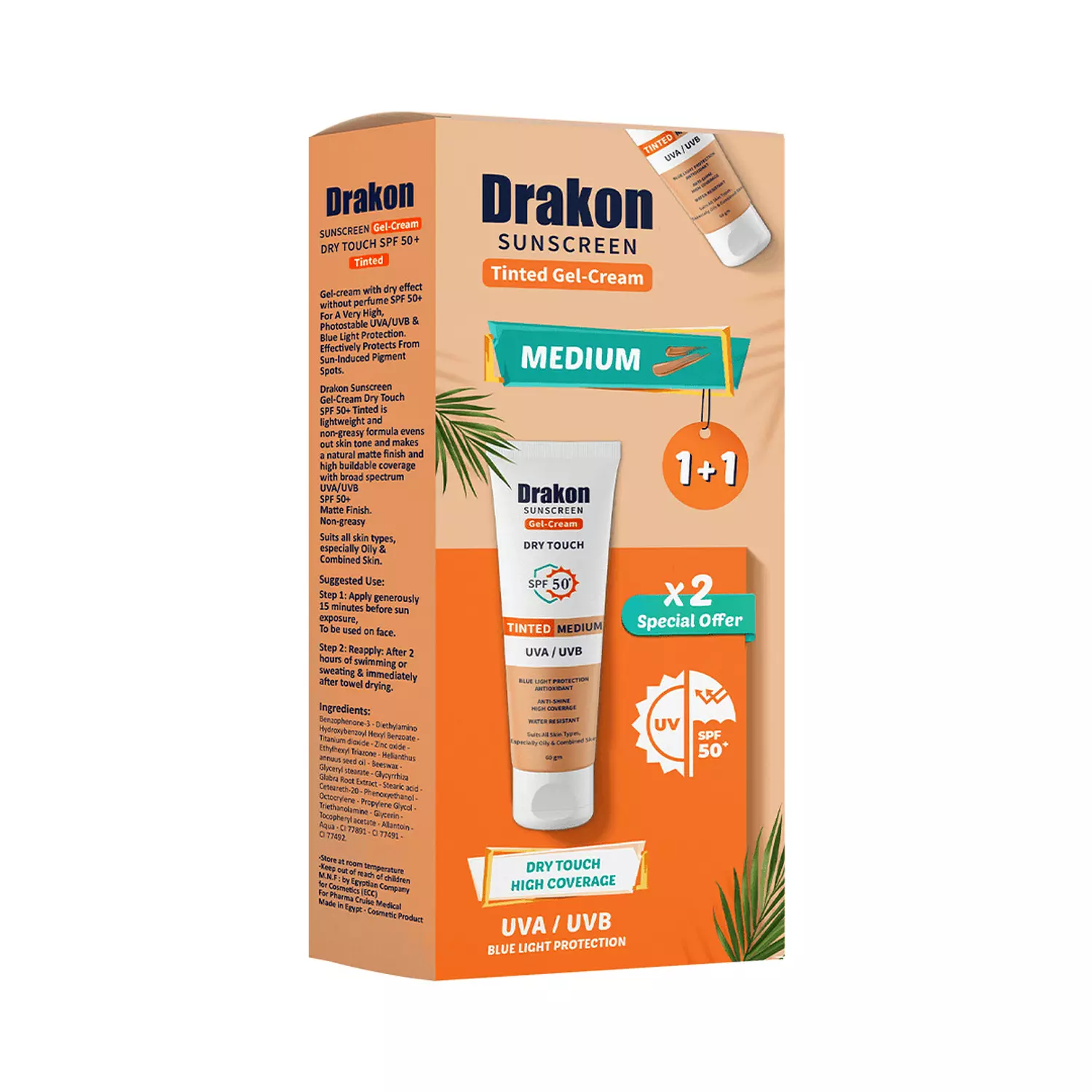 Drakon Tinted sunscreen Foundation (Medium shade) promo image