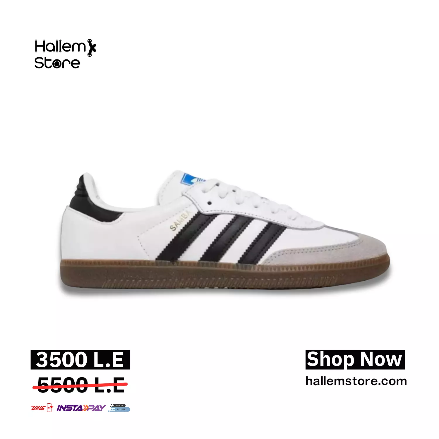 adidas Samba OG Cloud White Core Black