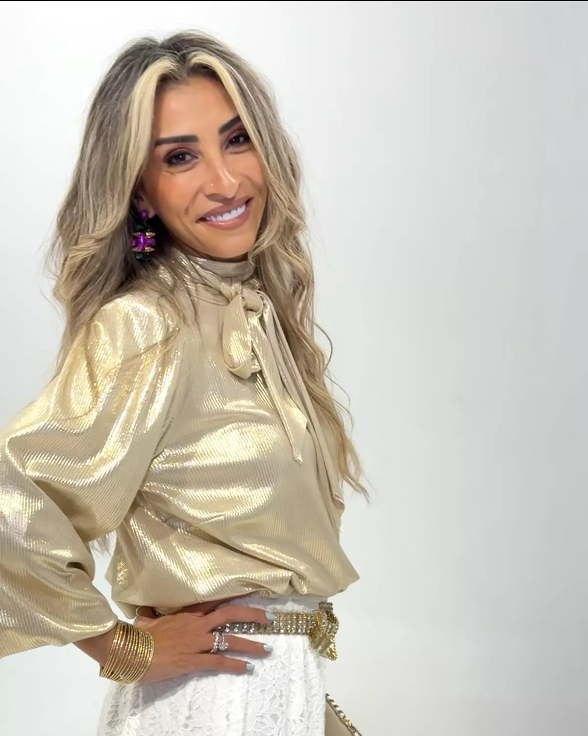 Neck-tie blouse (818-6) 4