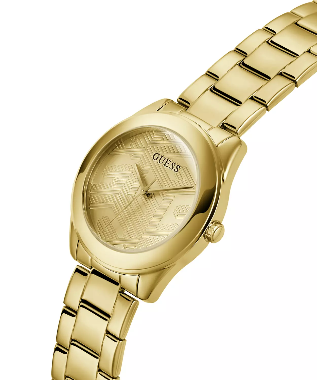 GUESS Watch GW0606L2 ANALOG WATCH For Women's Round Shape Gold Stainless Steel Bracelet 2