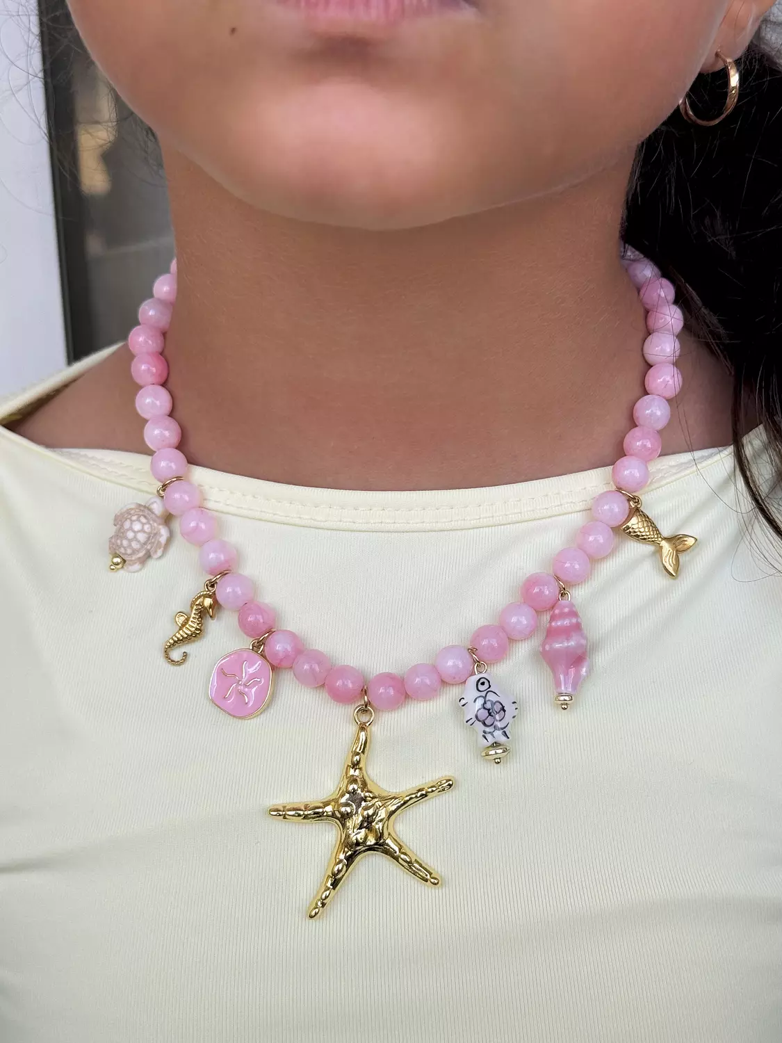 Pink star Necklace  image