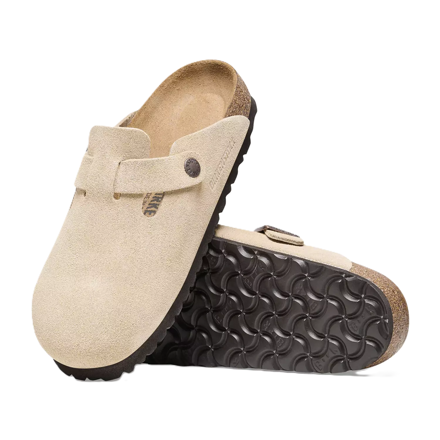 Birkenstock Boston Beige Suede 2