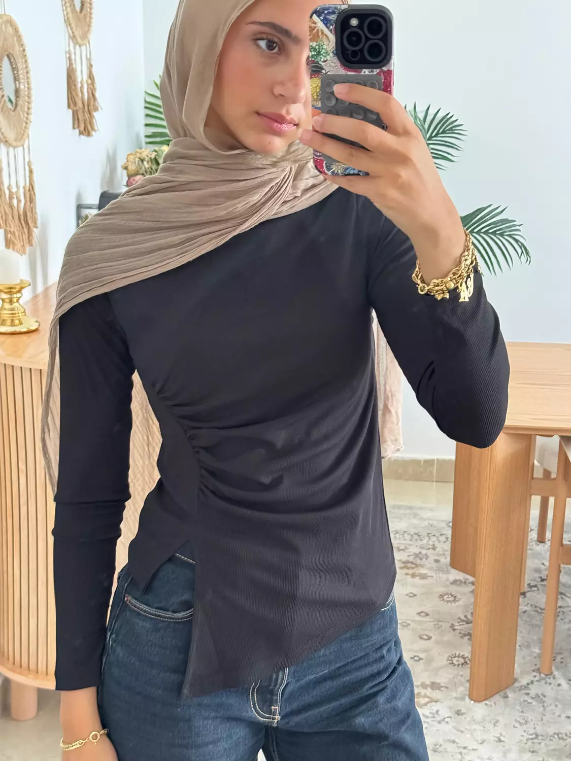 Asymmetrical Top in Black image