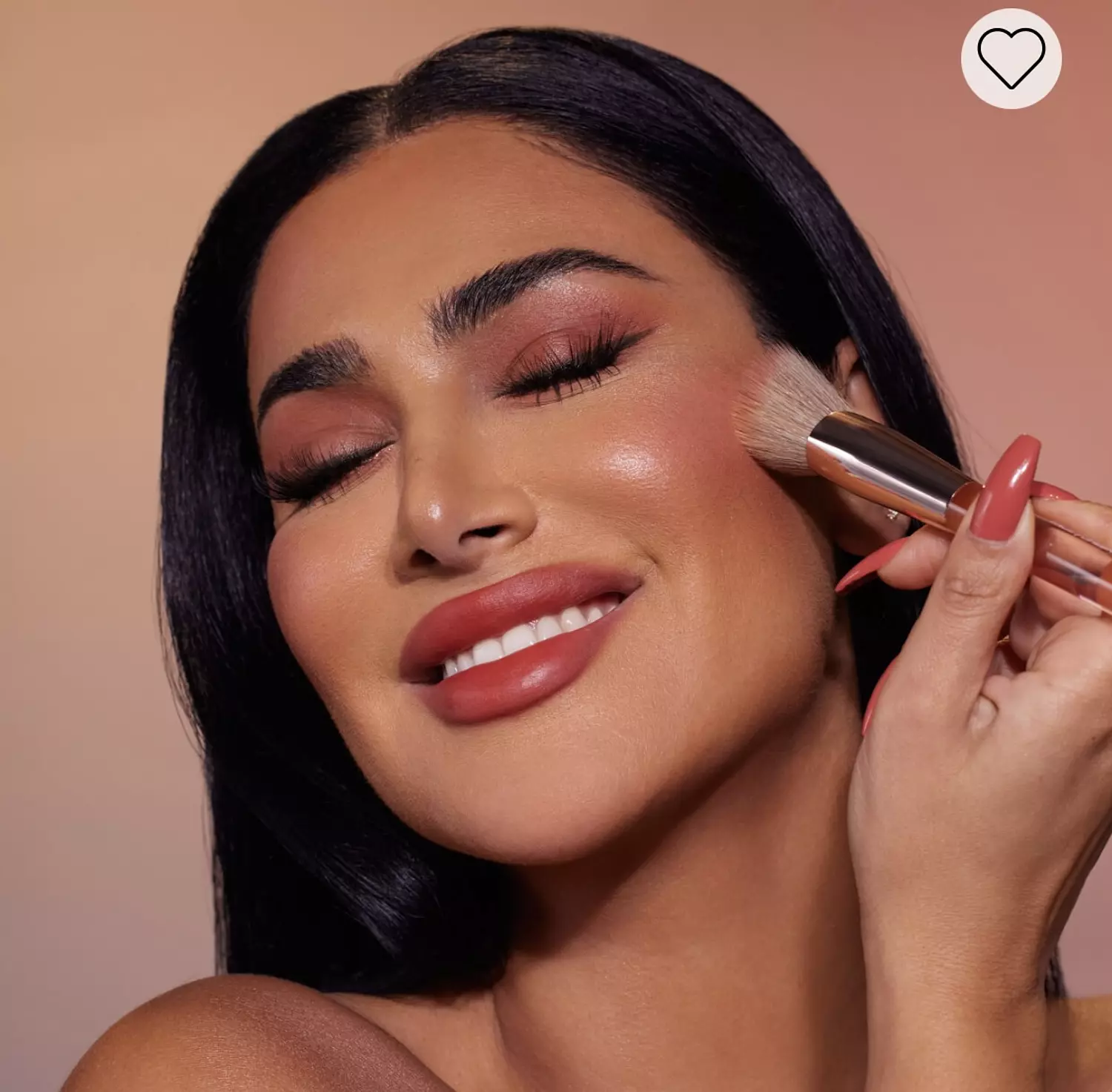 huda beauty Cheeky Tint Blush Stick Brush 1