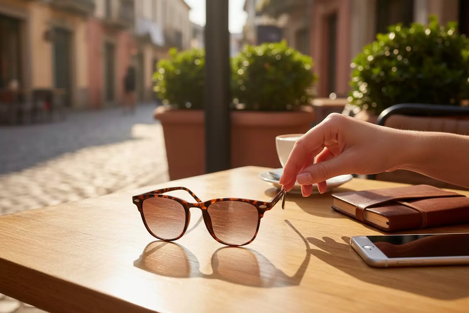 Vintage Style Brown Gradient Sunglasses 3