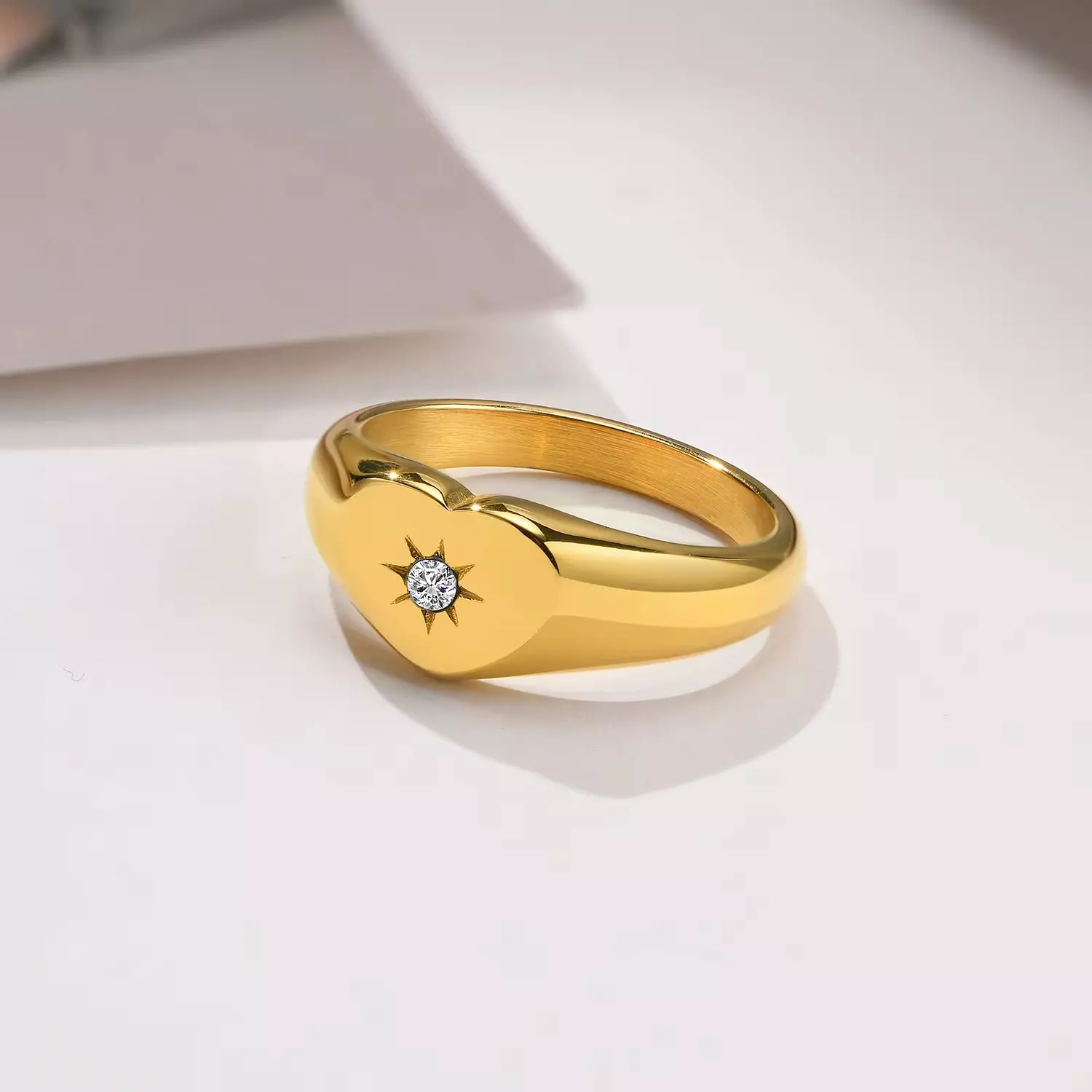 Star Zirconia Heart ring 2