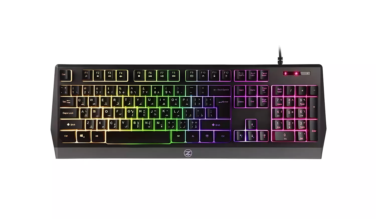 TECHNO Zon E-5 Membrane Gaming Keyboard – RGB Backlight & Multimedia Keys 2
