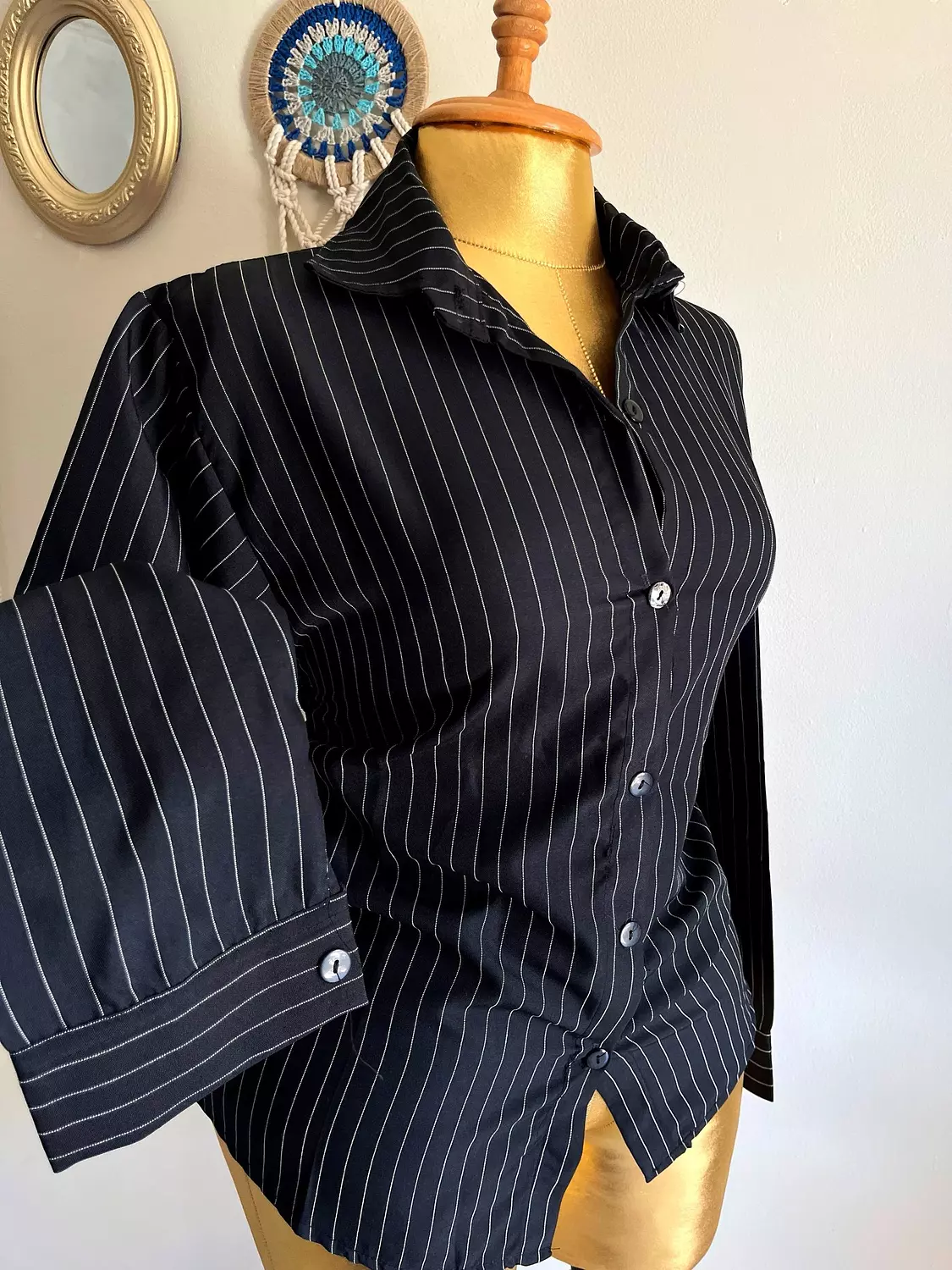 Corset stripe chemise 6