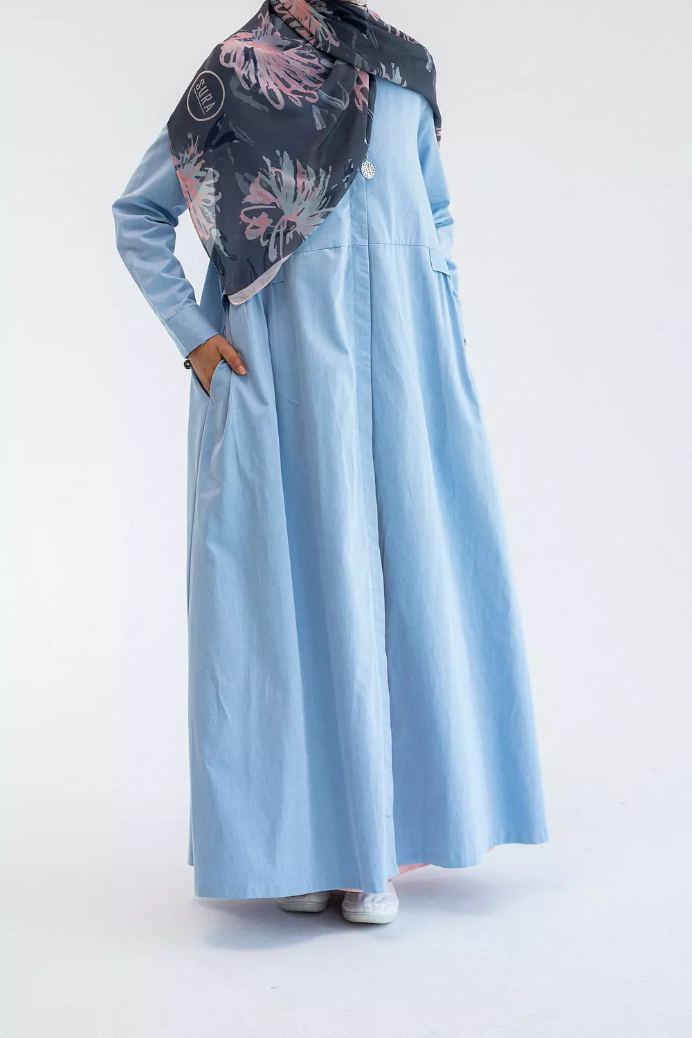 Sky Blue Abaya Dress image