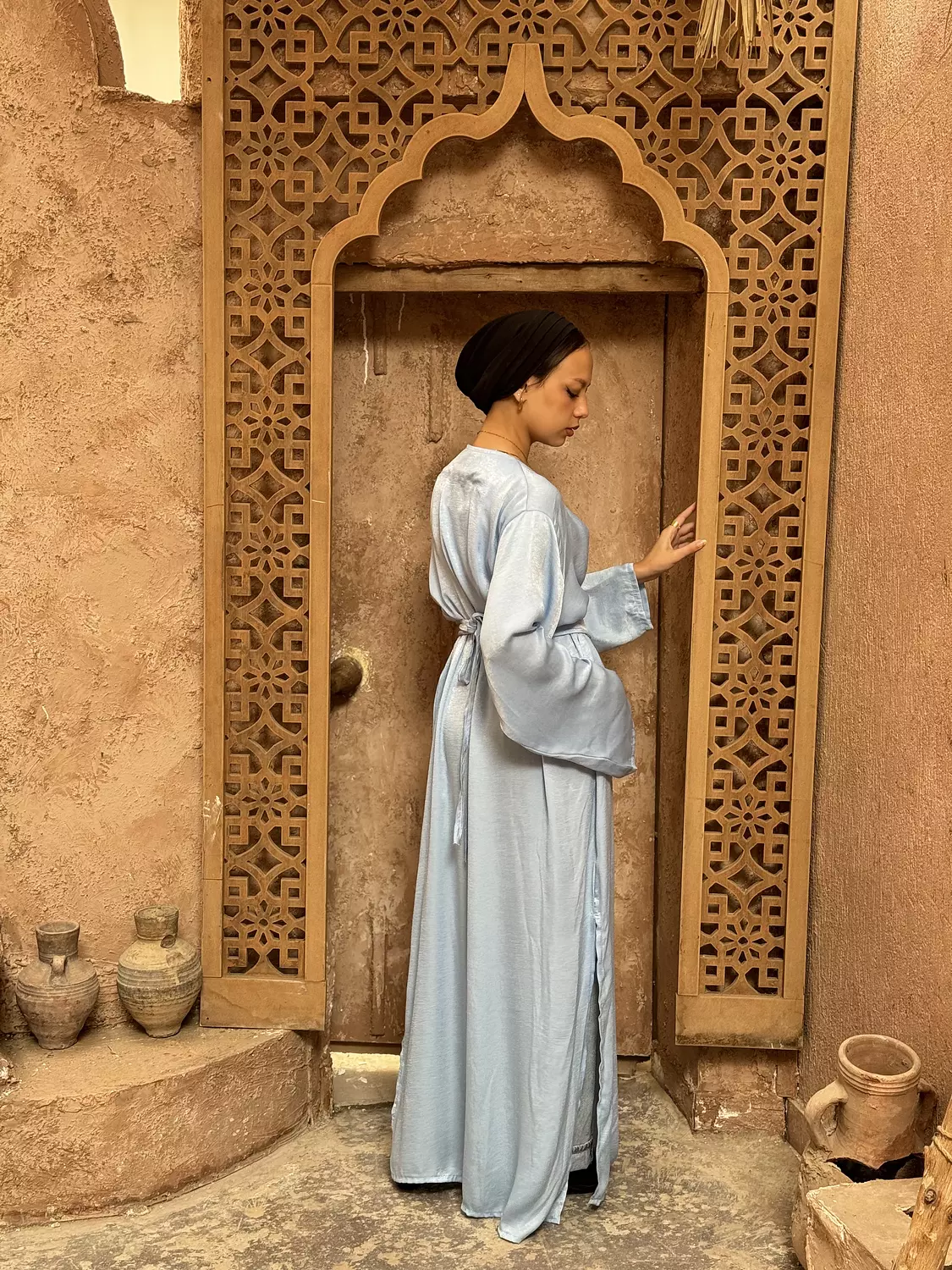 Shimmer Belted Kaftan 8