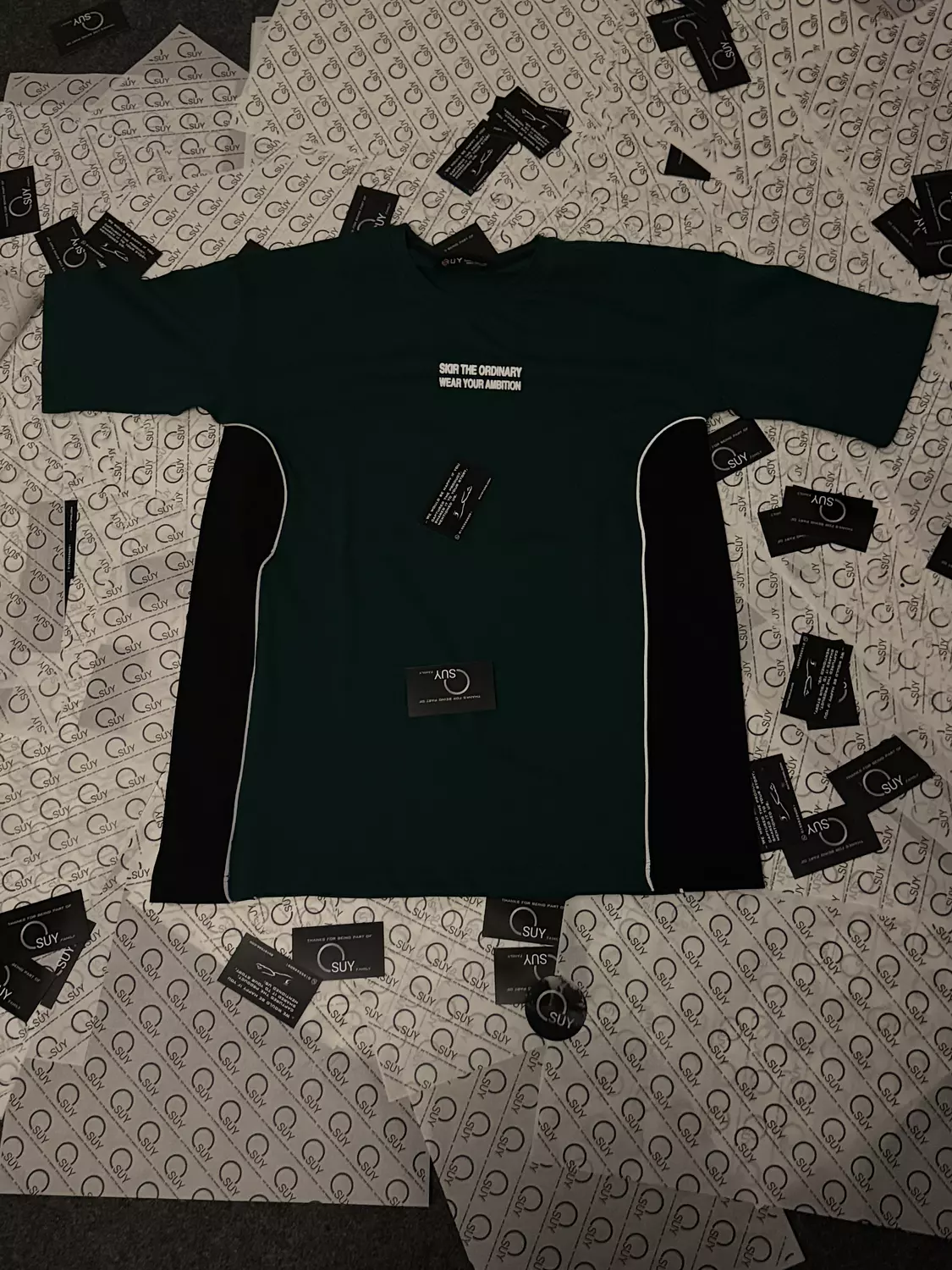 Over size Premium T-shirt _ Reflect _ Green (black) image