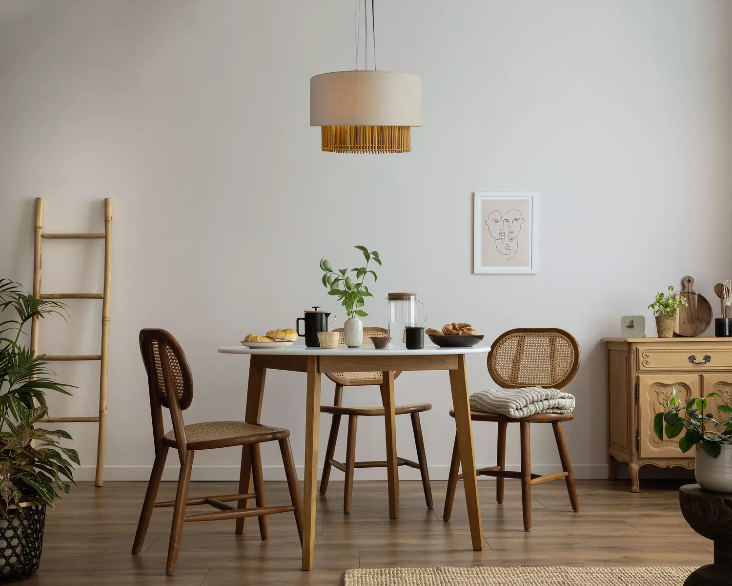 Duetto Bamboo Pendant 1
