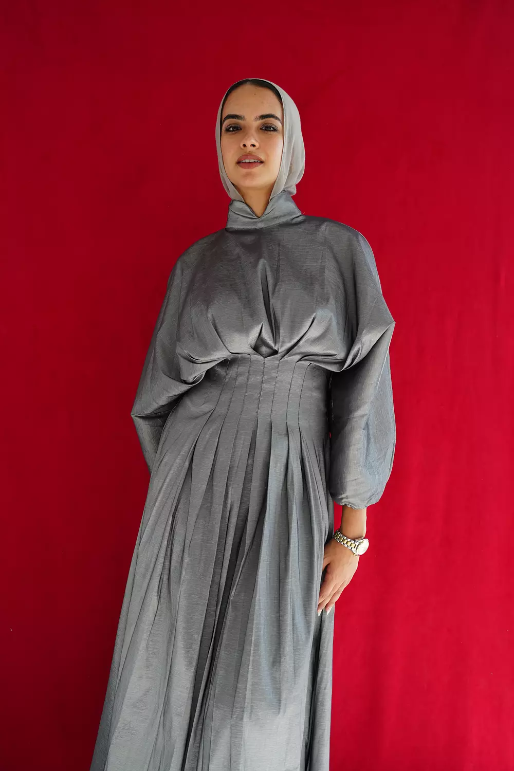 The glow dress Silver  hover image