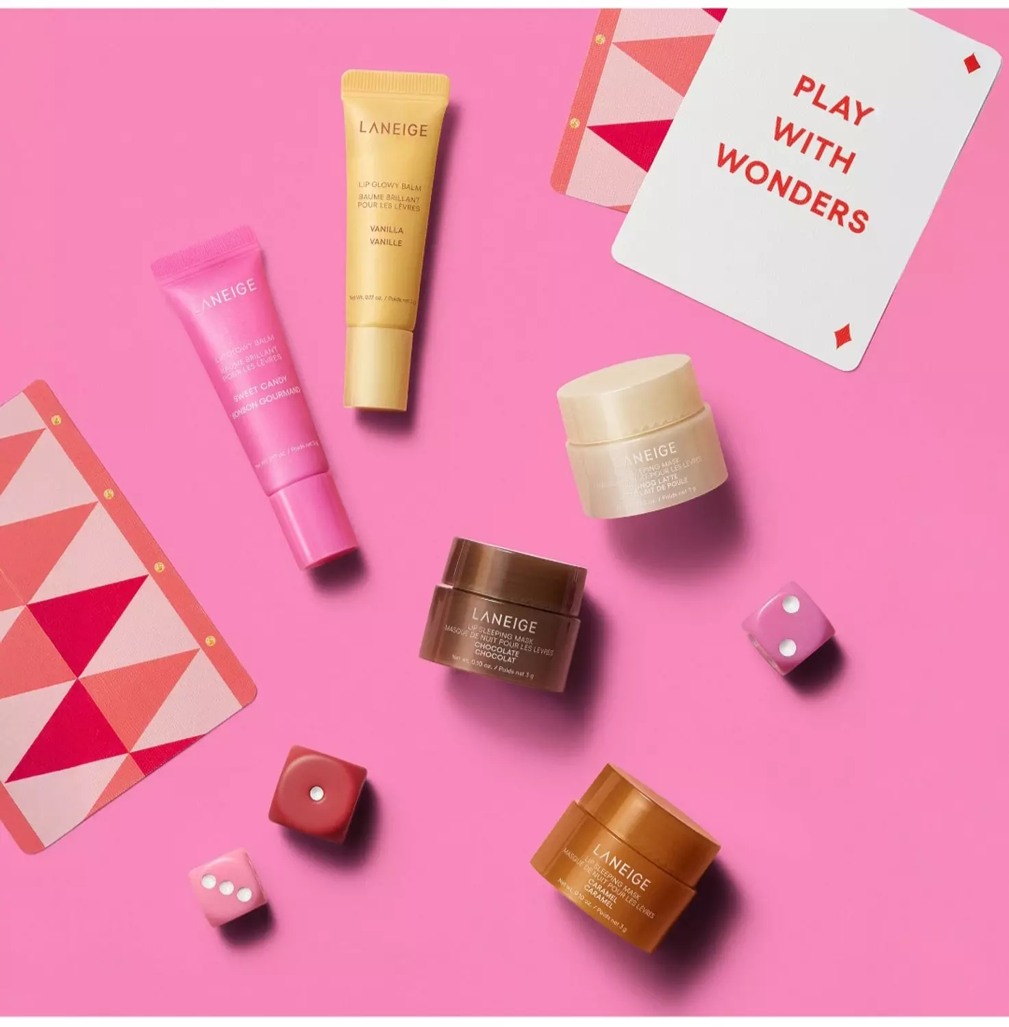 LANEIGE  Midnight Minis Lip Glowy Balm and Lip Sleeping Mask Gift Set 3