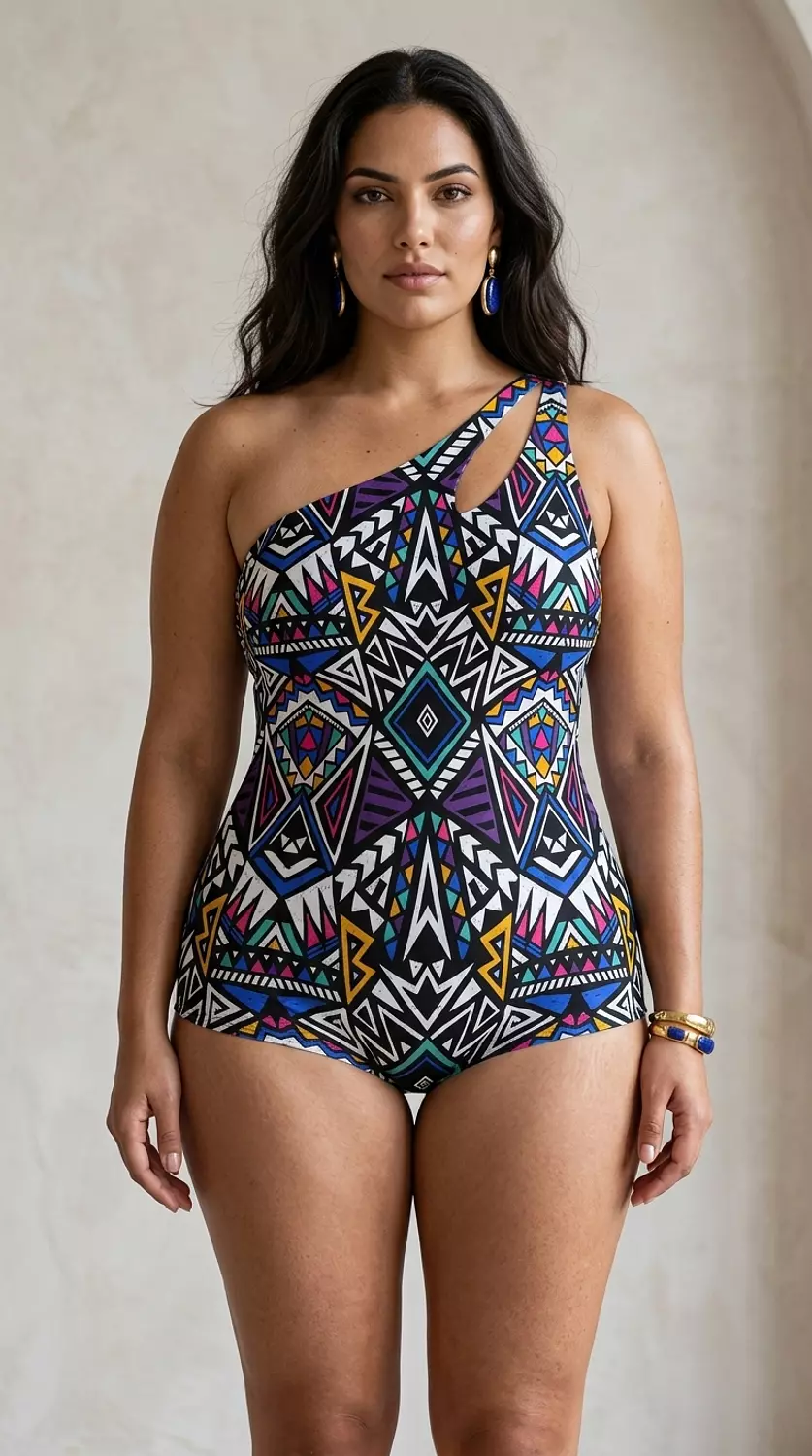 Tribal Keyhole One Shoulder 2