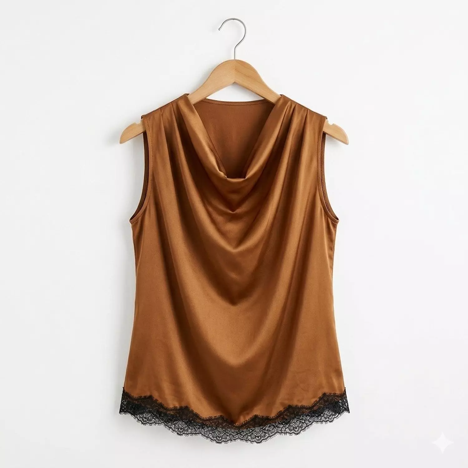 Sleeveless Blouse with a Cowl Neck 4