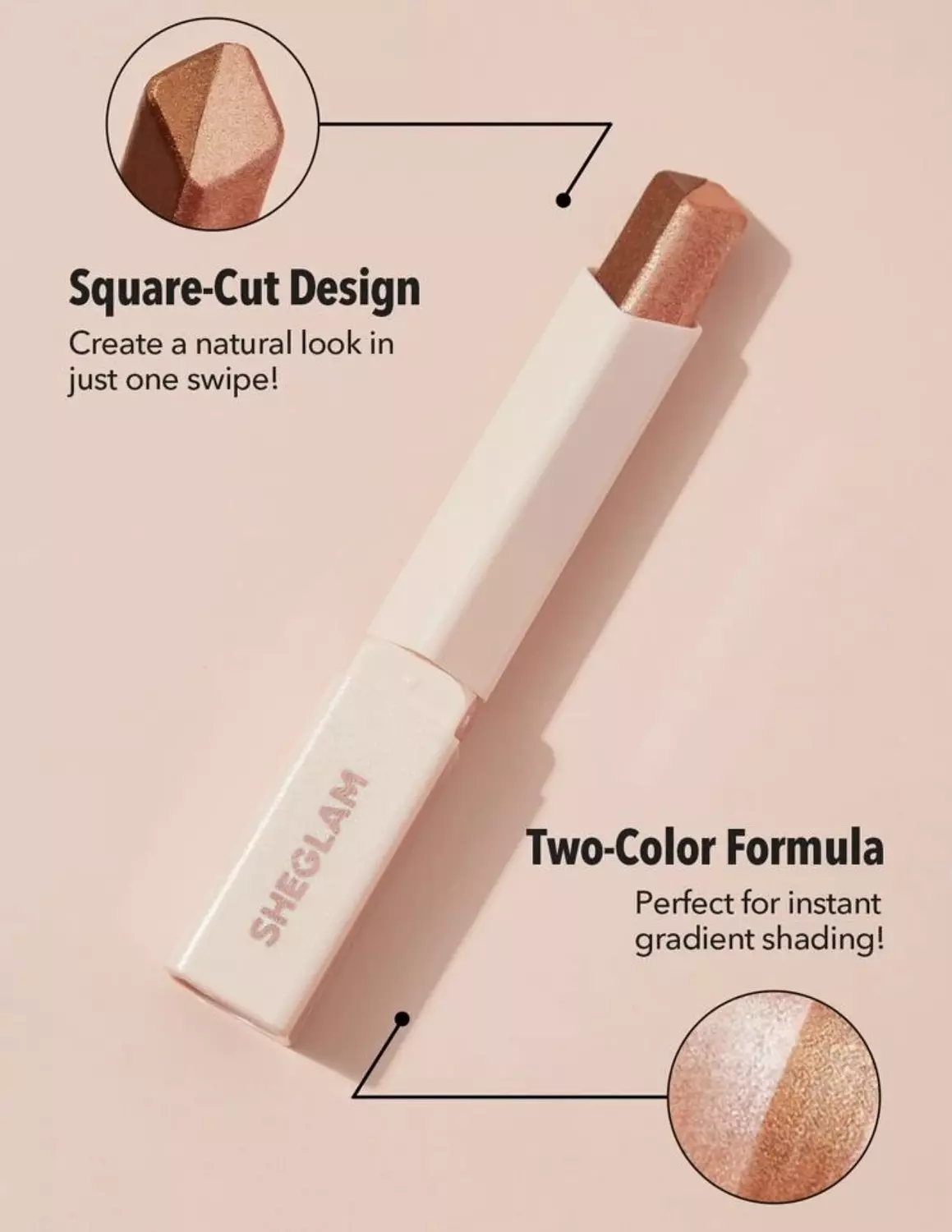 Sheglam Eye Dual Tone Eyeshadow Stick  image