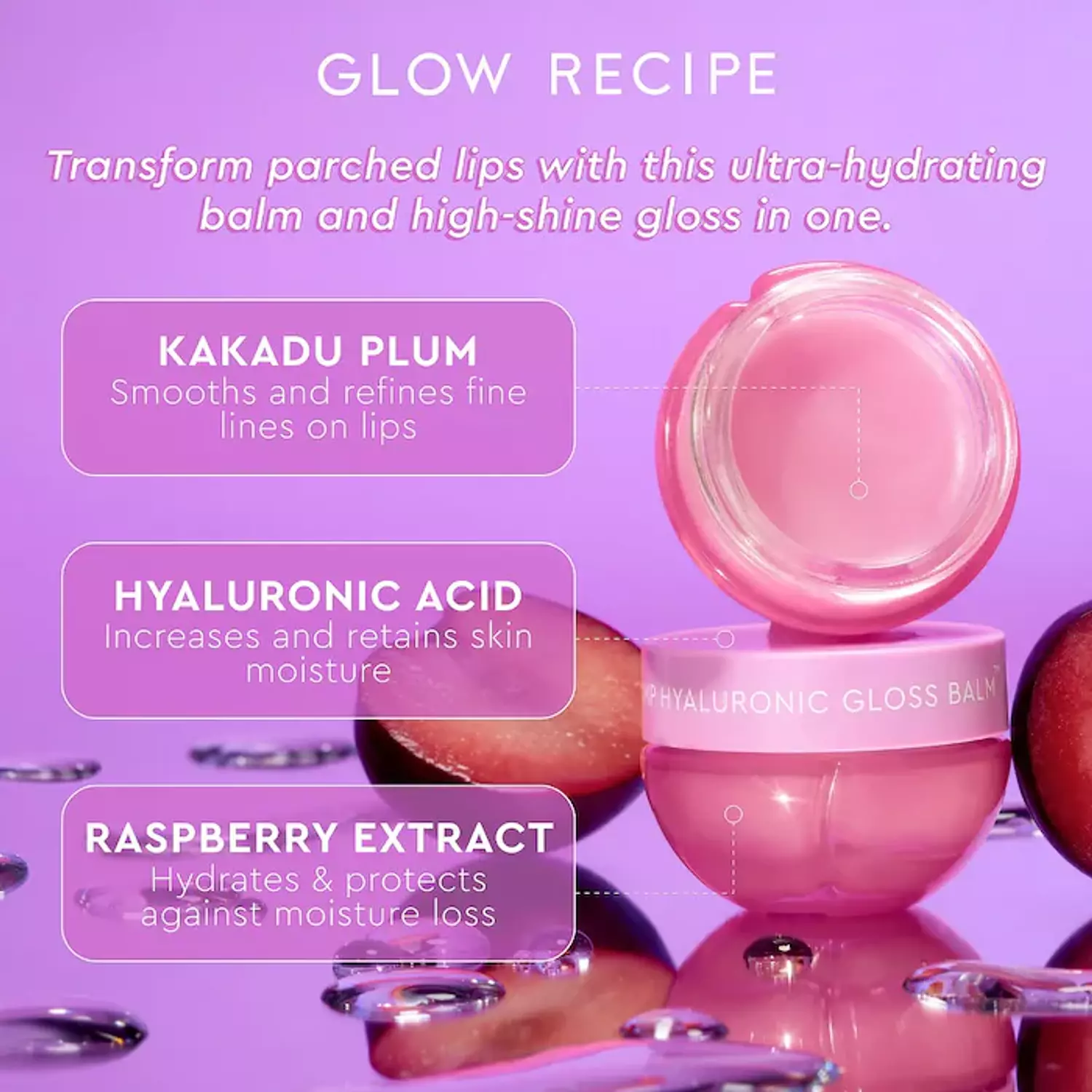 Glow Recipe Plum Plump Hyaluronic Acid Lip Gloss Balm 1