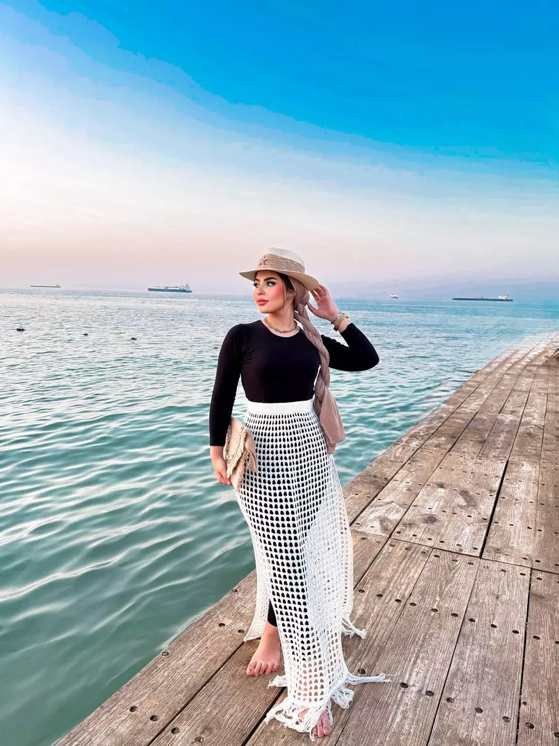 Mesh tricot skirt 8