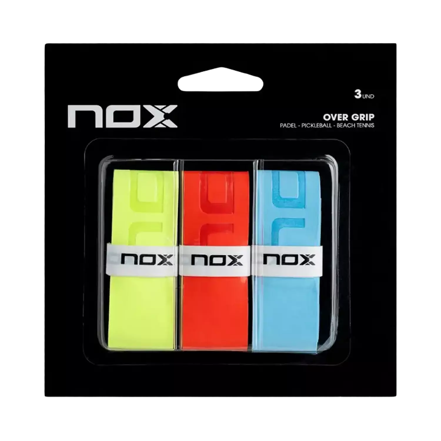 Nox Pro Colors Overgrip (pack of 3) - Red/Green/Blue image