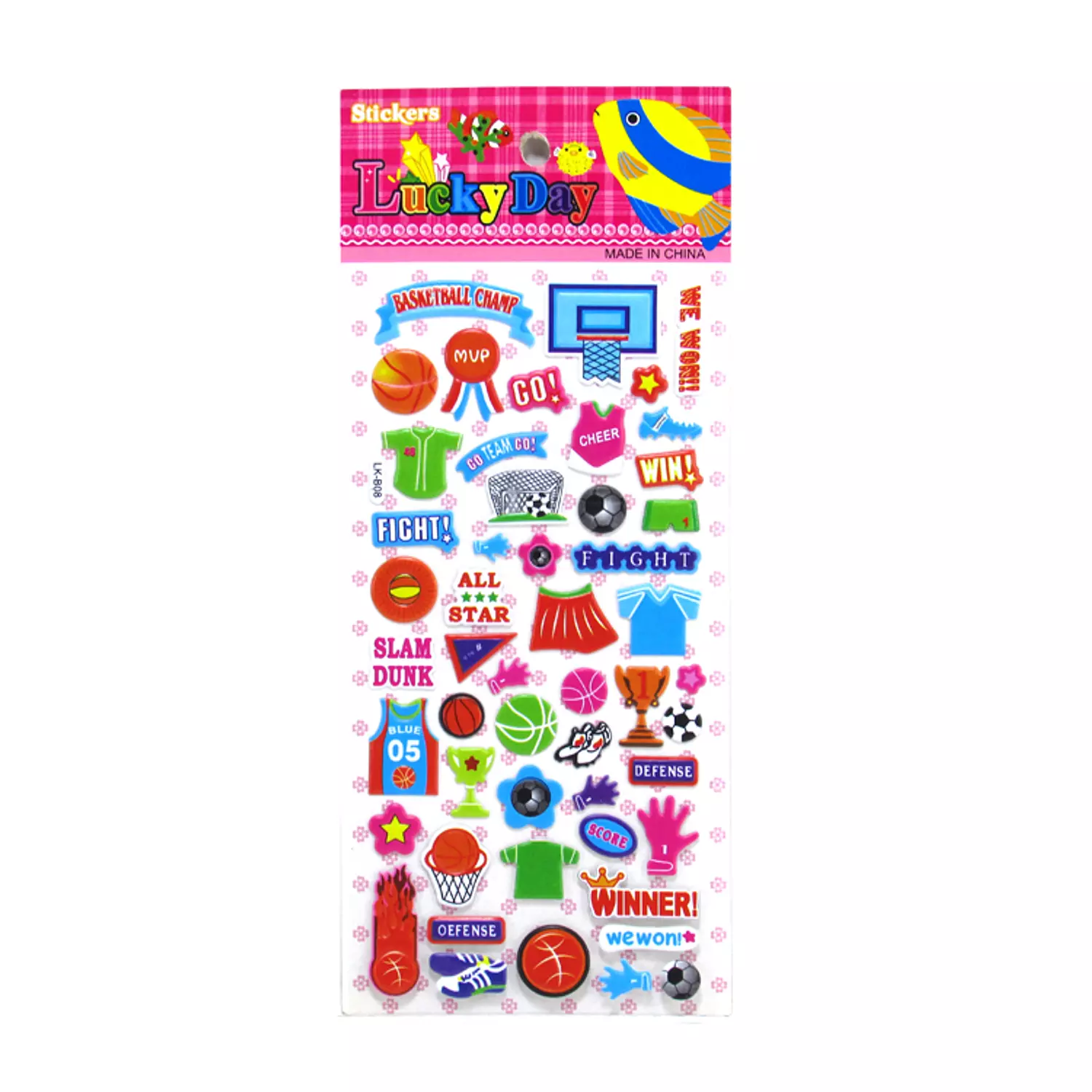 Stickers sheet 19*9.5 cm   4