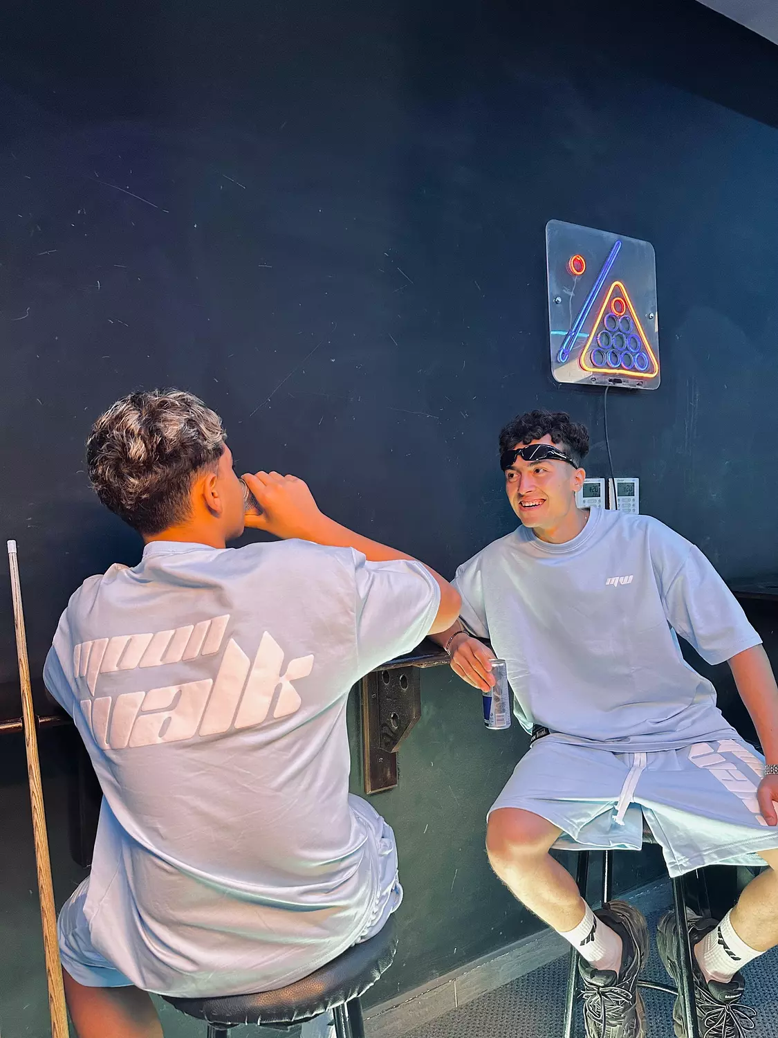 FOAM BABY BLUE SHORTS hover image