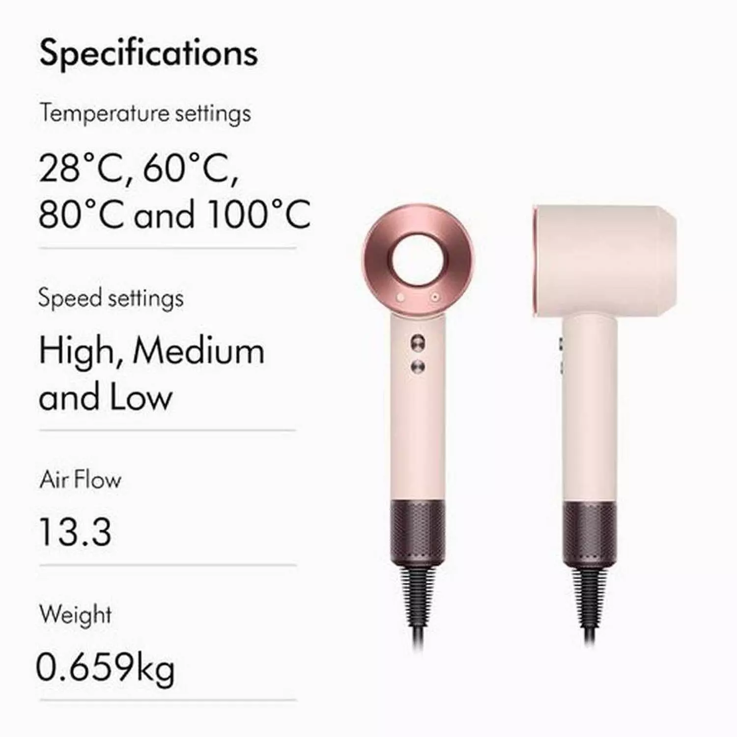 Dyson Supersonic Hair Dryer Ceramic Pink/Rose Gold – HD15 – International Version  3