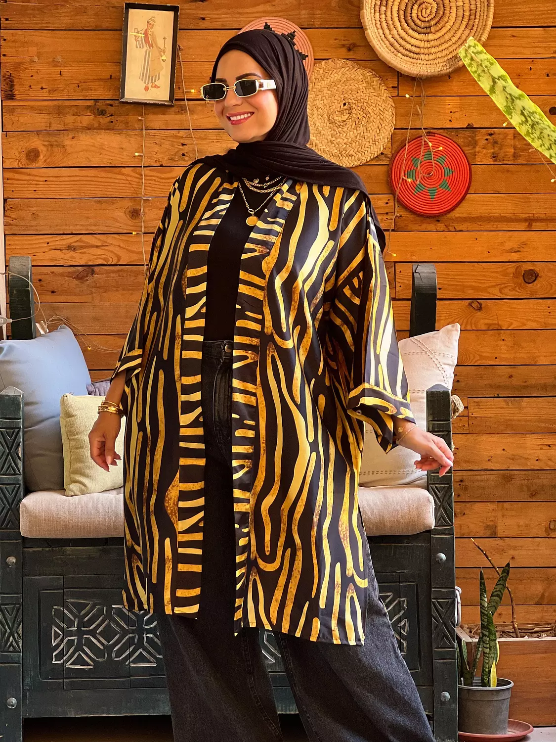 Zibra kimono - Yellow and Black 3