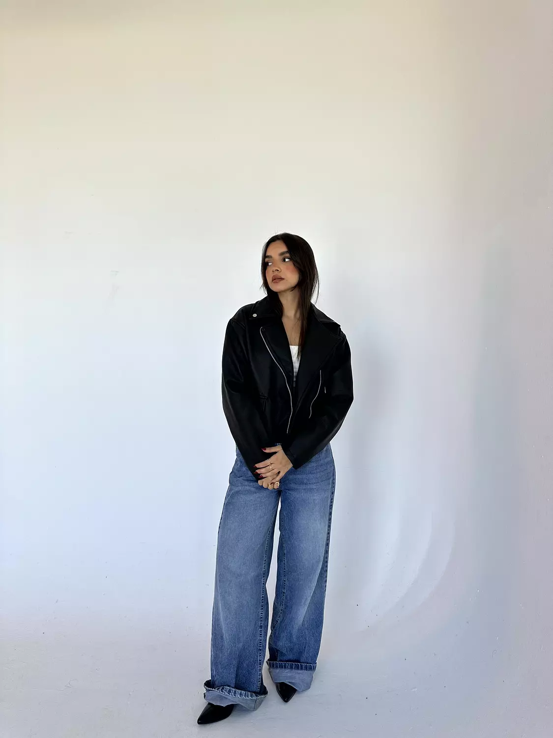 Loose Zipper Leather Jacket 8