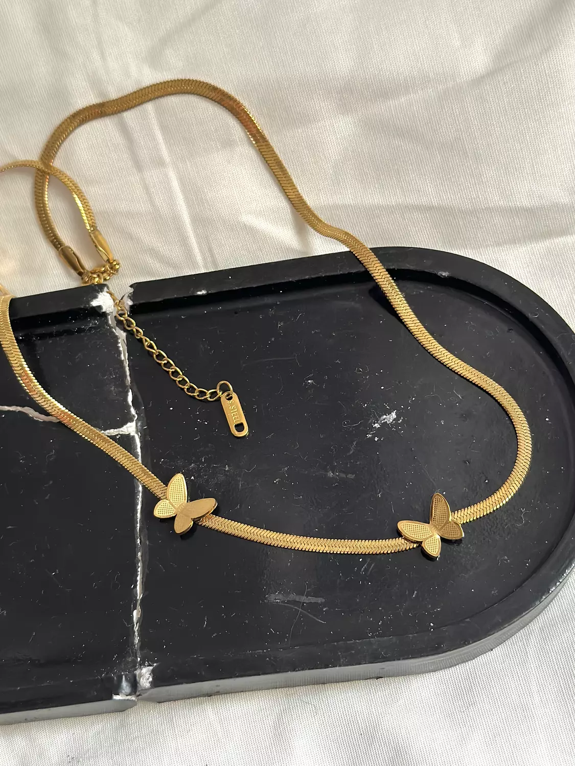 Serpent butterfly necklace  1