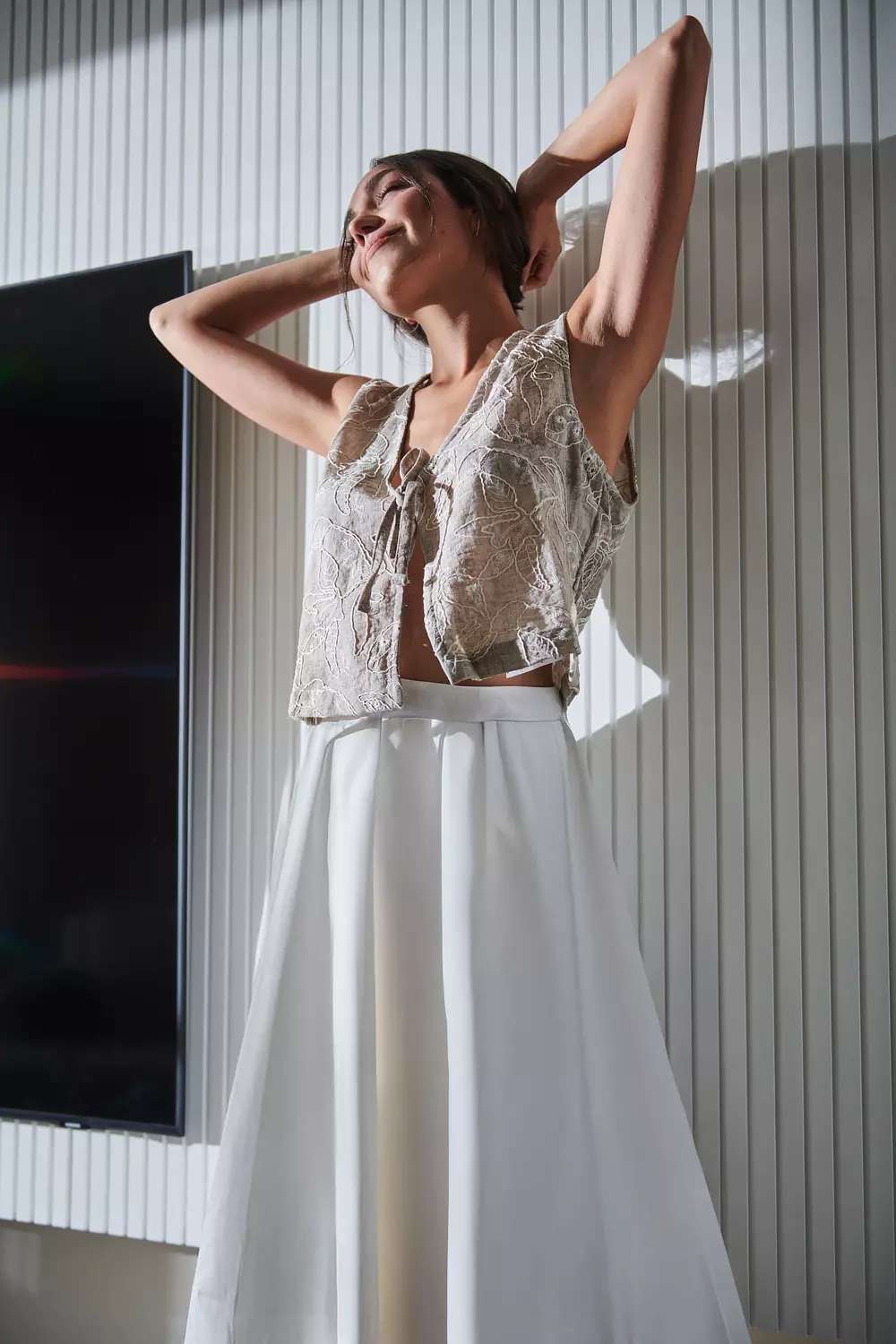 Maxi Skirt - Off white image