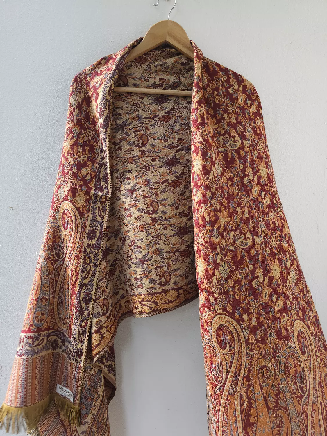Dark red Pashmina  hover image
