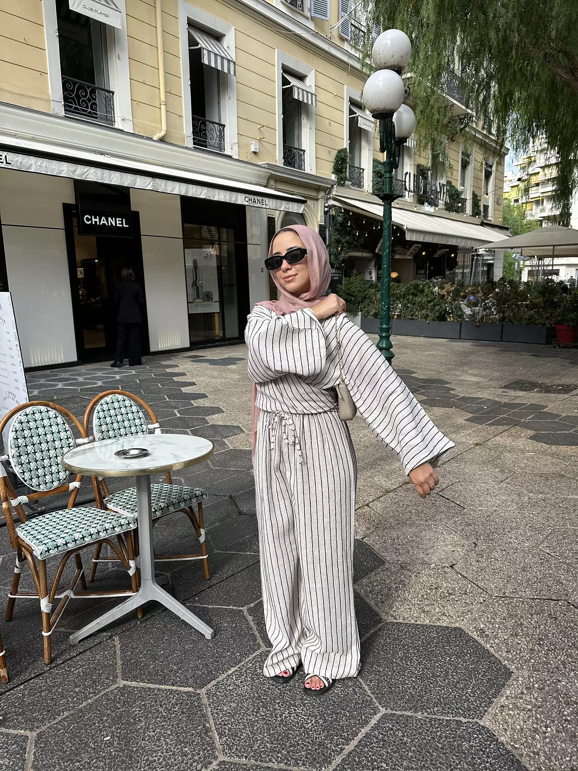 Striped Linen Set