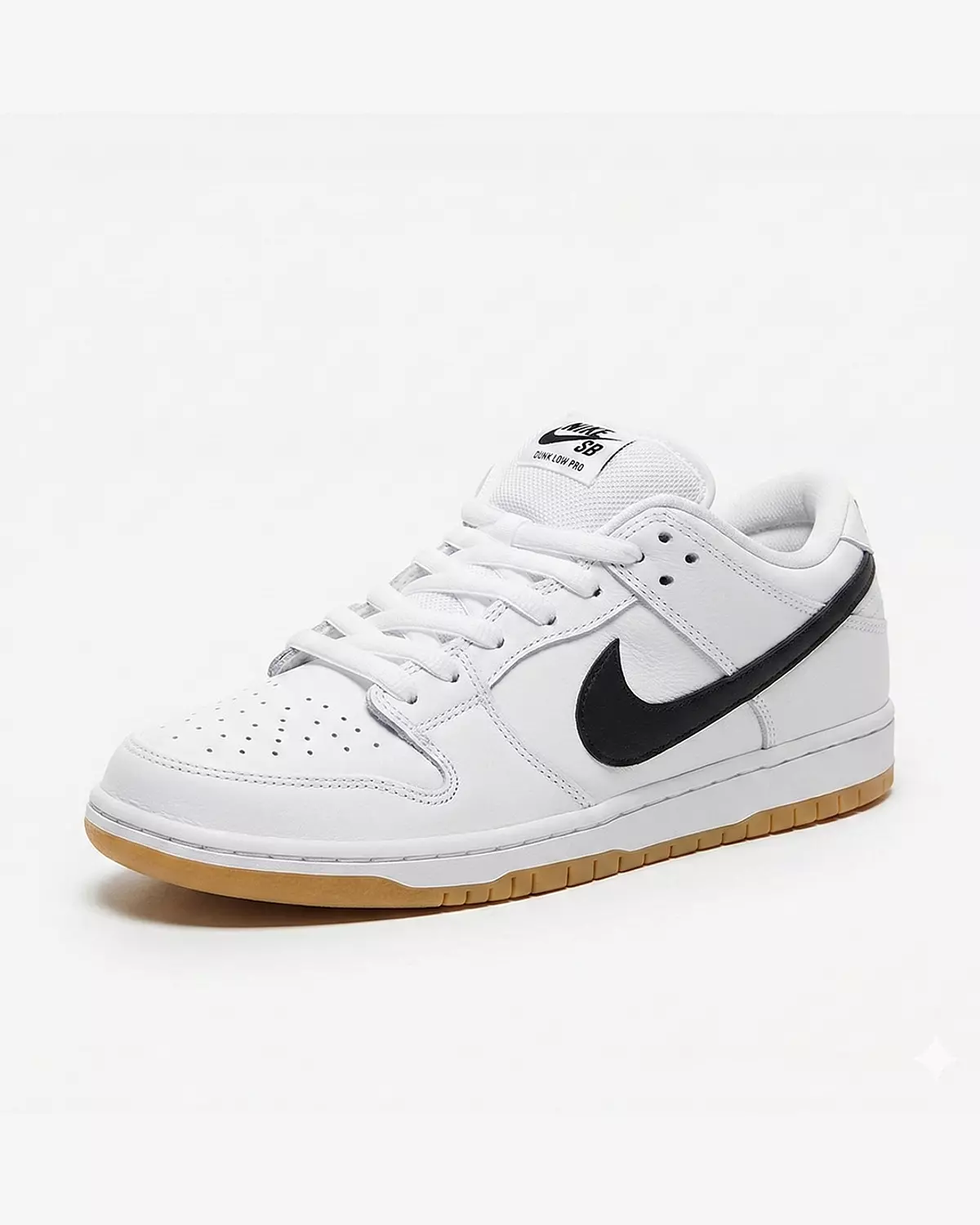 Nike SB Dunk Low White Black Gum 2