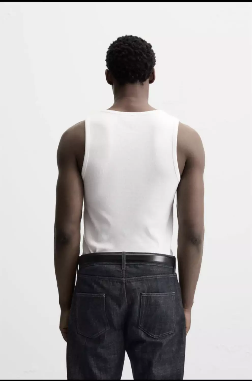 BASIC RIBBED TANK TOP (white) 2