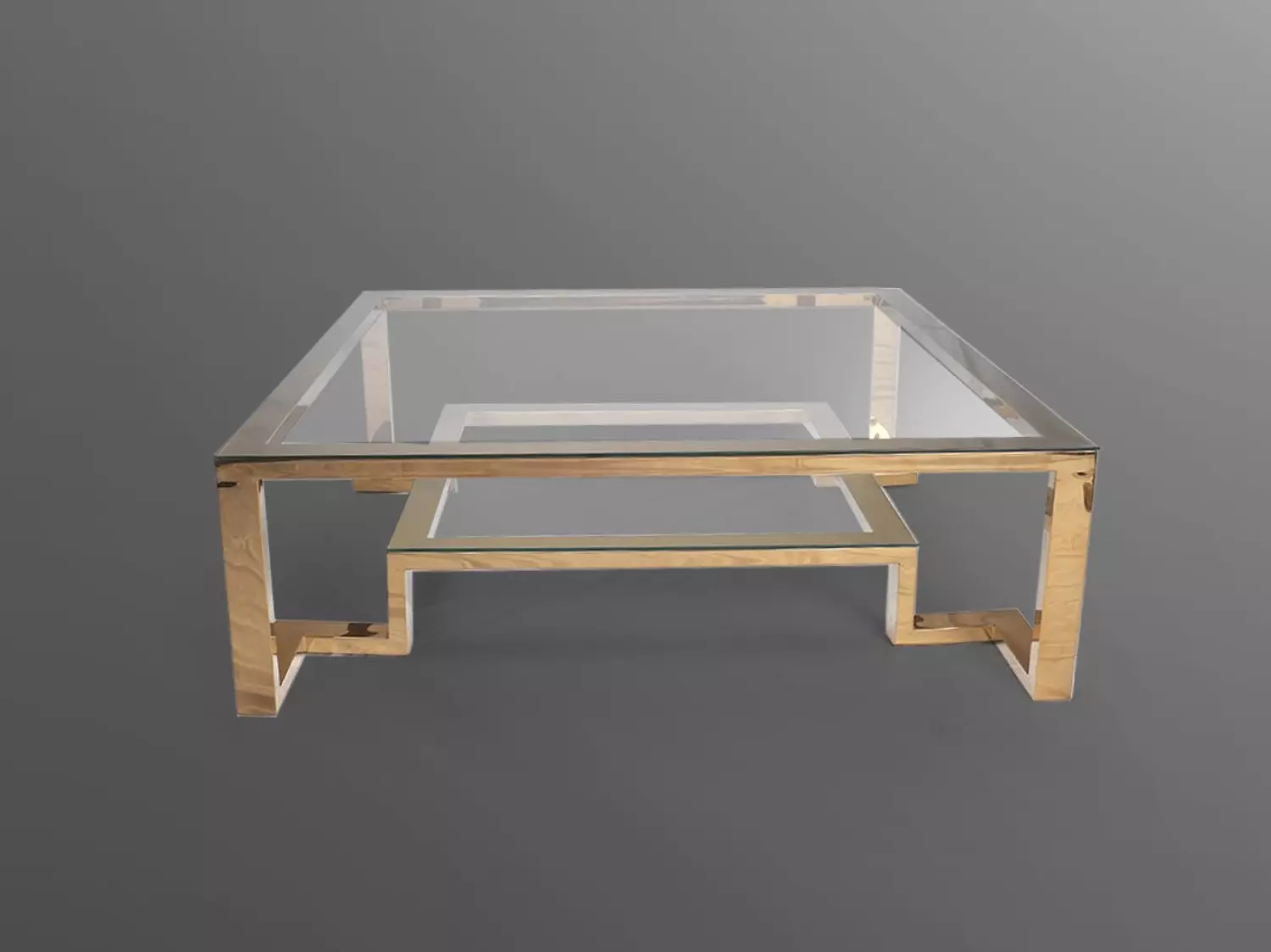 Golden Squared Coffee Table 1