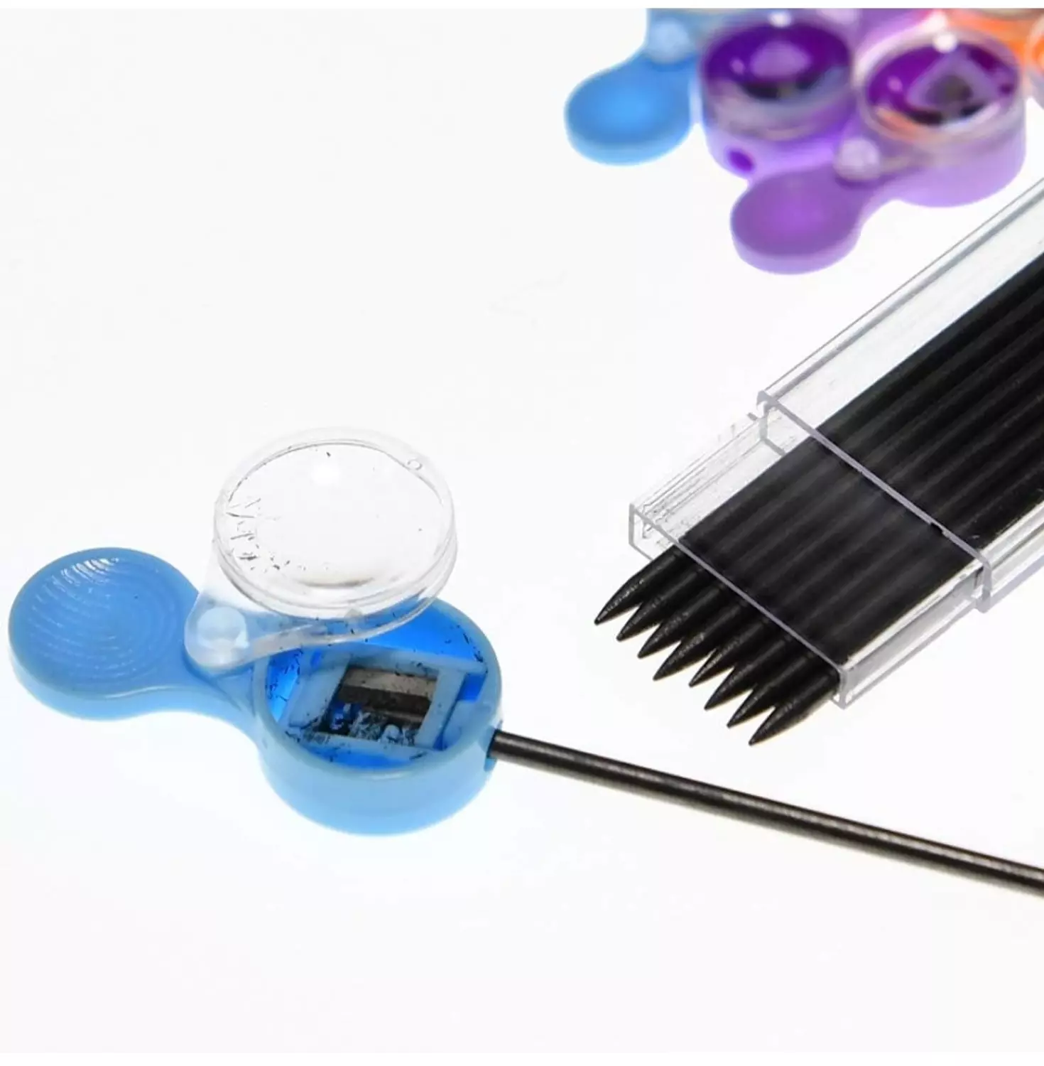 براية قلم رصاص + سنون  Lead Pencil Sharpener, Mini 2mm   2